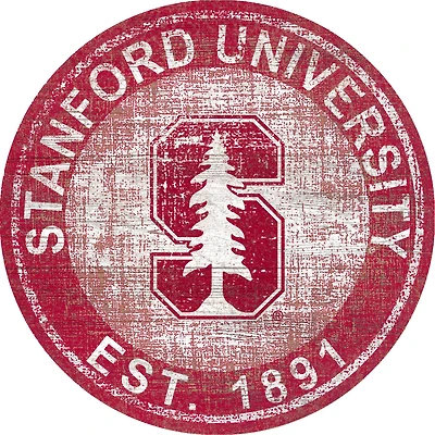 Stanford Cardinal 24'' Round Heritage Logo Sign