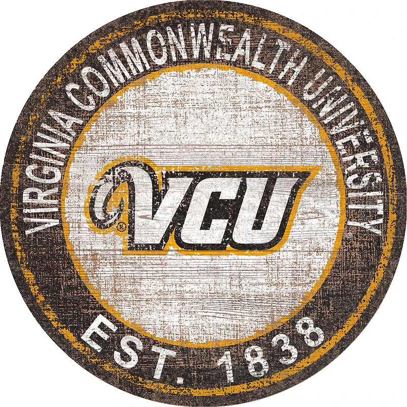 VCU Rams 24'' Round Heritage Logo Sign