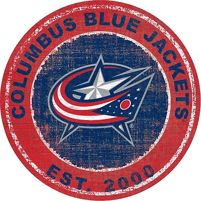 Columbus Blue Jackets 24'' Round Heritage Logo Sign