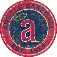 Los Angeles Angels 24'' Round Heritage Logo Sign