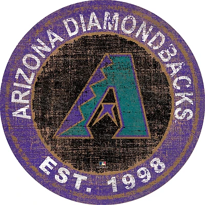Arizona Diamondbacks 24'' Round Heritage Logo Sign