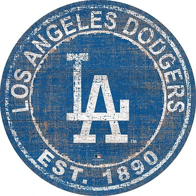 Los Angeles Dodgers 24'' Round Heritage Logo Sign