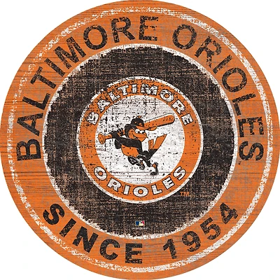Baltimore Orioles 24'' Round Heritage Logo Sign