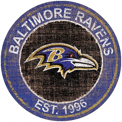 Baltimore Ravens 24'' Round Heritage Logo Sign