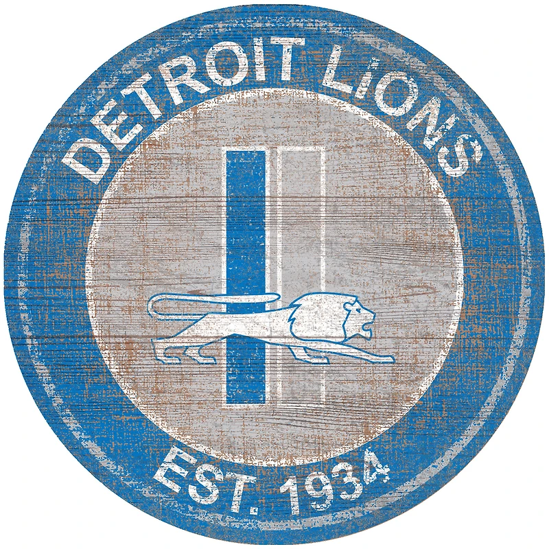 Detroit Lions 24'' Round Heritage Logo Sign