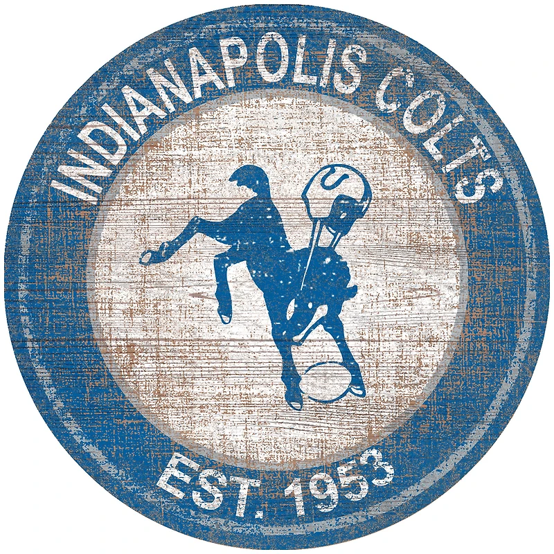 Indianapolis Colts 24'' Round Heritage Logo Sign