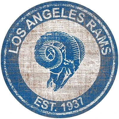 Los Angeles Rams 24'' Round Heritage Logo Sign