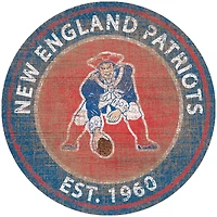 New England Patriots 24'' Round Heritage Logo Sign