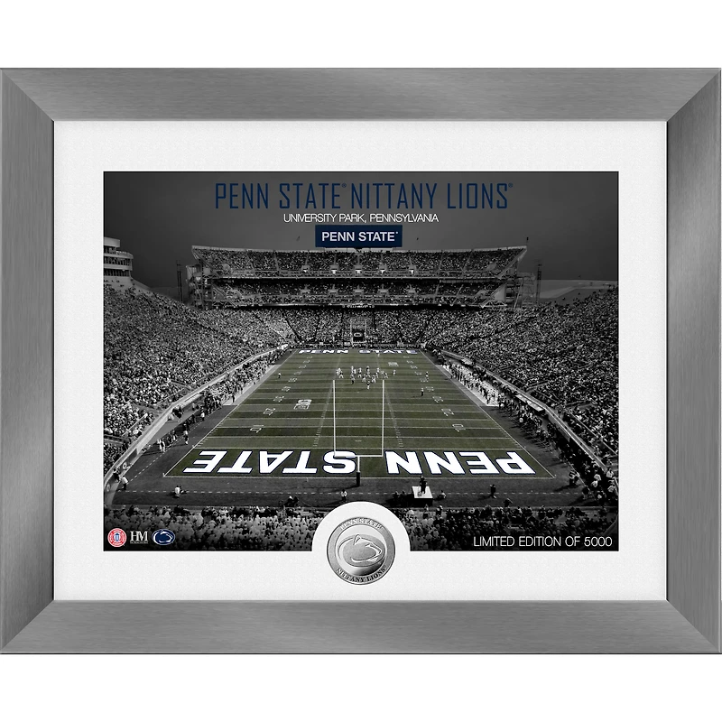 Highland Mint Penn State Nittany Lions 13'' x 16'' Art Deco Stadium Silver Coin Photo Mint