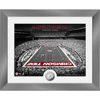 Highland Mint Alabama Crimson Tide 13'' x 16'' Art Deco Stadium Silver Coin Photo Mint