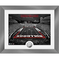 Highland Mint Georgia Bulldogs 13'' x 16'' Art Deco Stadium Silver Coin Photo Mint