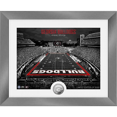Highland Mint Georgia Bulldogs 13'' x 16'' Art Deco Stadium Silver Coin Photo Mint
