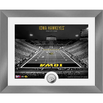 Highland Mint Iowa Hawkeyes 13'' x 16'' Art Deco Stadium Silver Coin Photo Mint