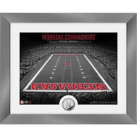Highland Mint Nebraska Huskers 13'' x 16'' Art Deco Stadium Silver Coin Photo Mint