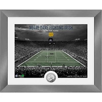 Highland Mint Notre Dame Fighting Irish 13'' x 16'' Art Deco Stadium Silver Coin Photo Mint