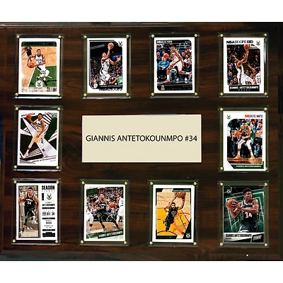 Giannis Antetokounmpo Milwaukee Bucks 15'' x 18'' Plaque