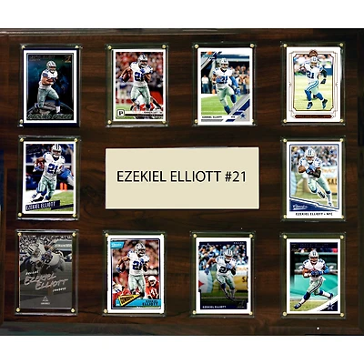 Ezekiel Elliott Dallas Cowboys 15'' x 18'' Plaque