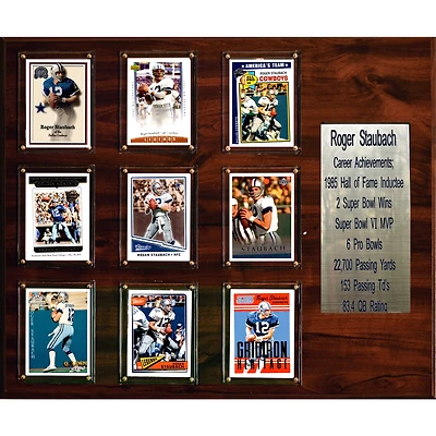 Roger Staubach Dallas Cowboys 15'' x 18'' Plaque