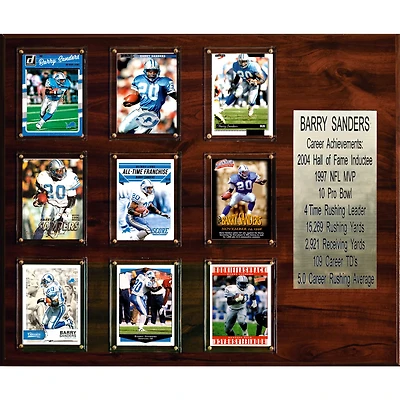 Barry Sanders Detroit Lions 15'' x 18'' Plaque