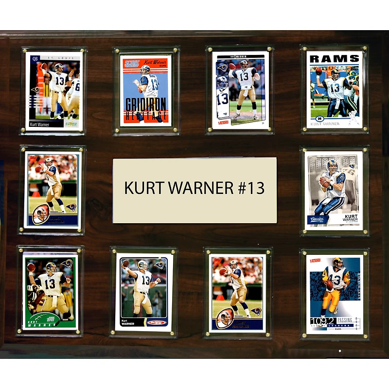 Kurt Warner St. Louis Rams 15'' x 18'' Plaque