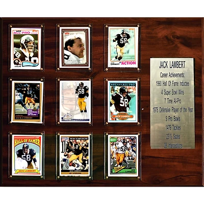 Jack Lambert Pittsburgh Steelers 15'' x 18'' Plaque