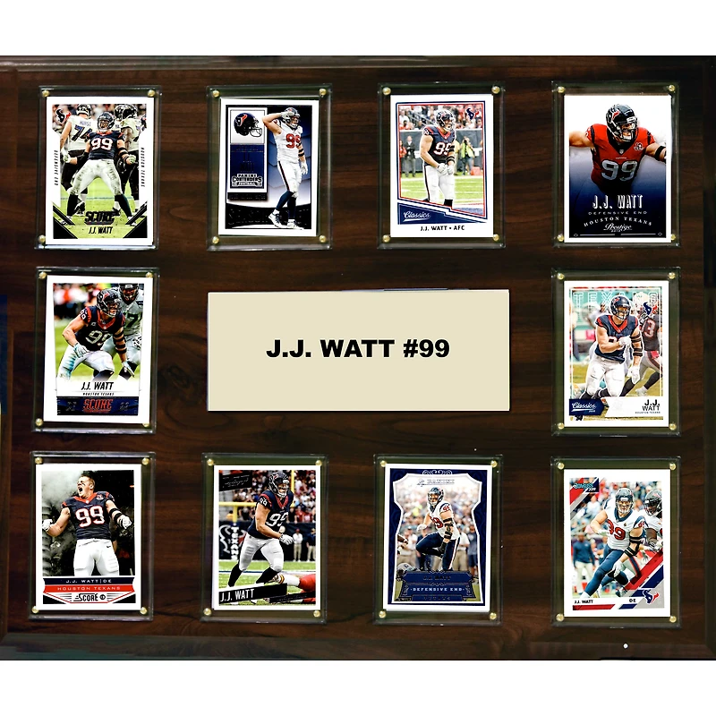 J.J. Watt Houston Texans 15'' x 18'' Plaque