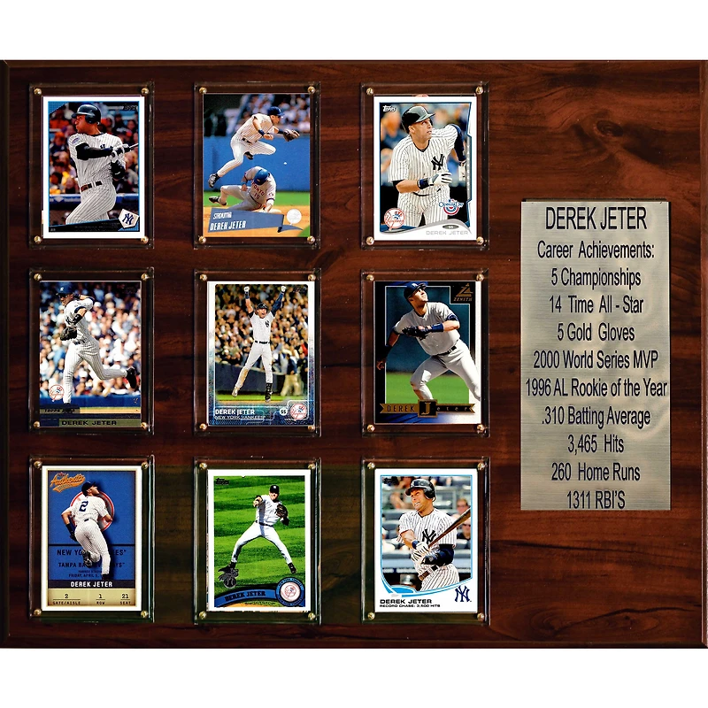 Derek Jeter New York Yankees 15'' x 18'' Plaque