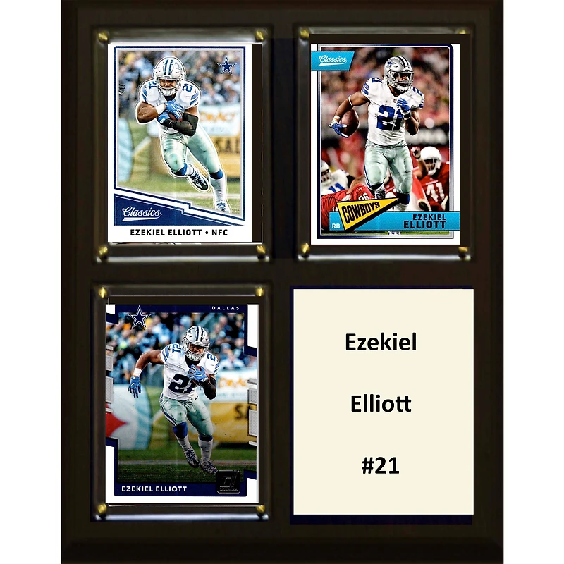 Ezekiel Elliott Dallas Cowboys 8'' x 10'' Plaque