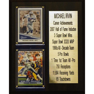 Michael Irvin Dallas Cowboys 8'' x 10'' Plaque