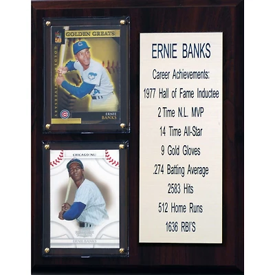 Ernie Banks Chicago Cubs 8'' x 10'' Plaque