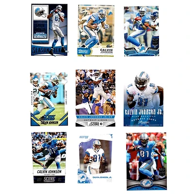 Calvin Johnson Detroit Lions Trading Cards Set