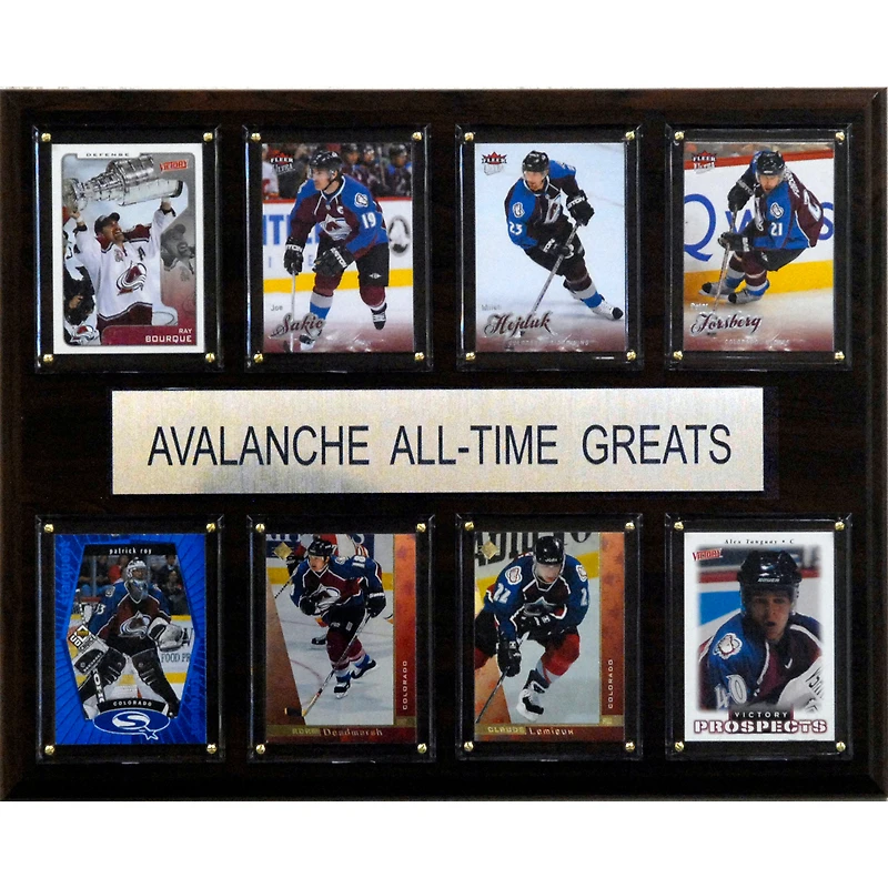 Colorado Avalanche 12'' x 15'' All-Time Greats Plaque