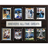 Milwaukee Brewers 12'' x 15'' All-Time Greats Plaque