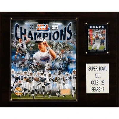 Indianapolis Colts Super Bowl XLI Champions 12'' x 15'' Plaque