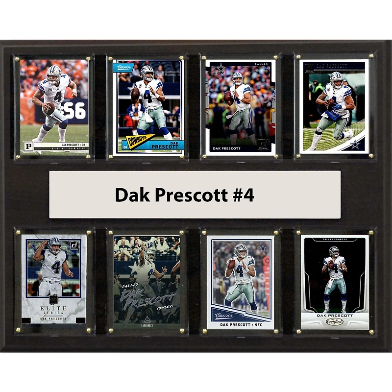 Dak Prescott Dallas Cowboys 12'' x 15'' Plaque