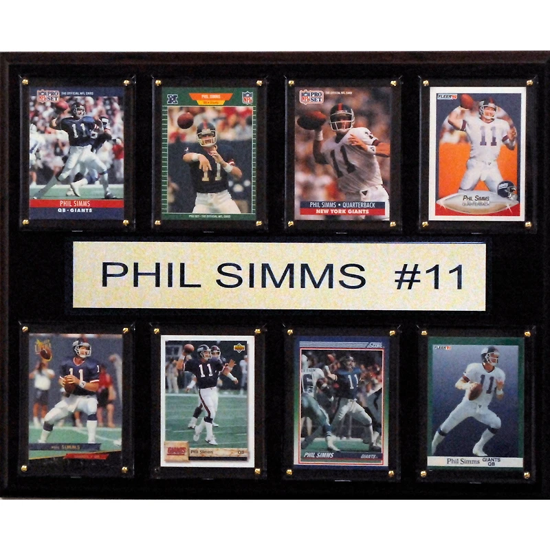 Phil Simms New York Giants 12'' x 15'' Plaque