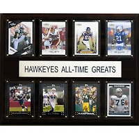 Iowa Hawkeyes 12'' x 15'' All-Time Greats Plaque