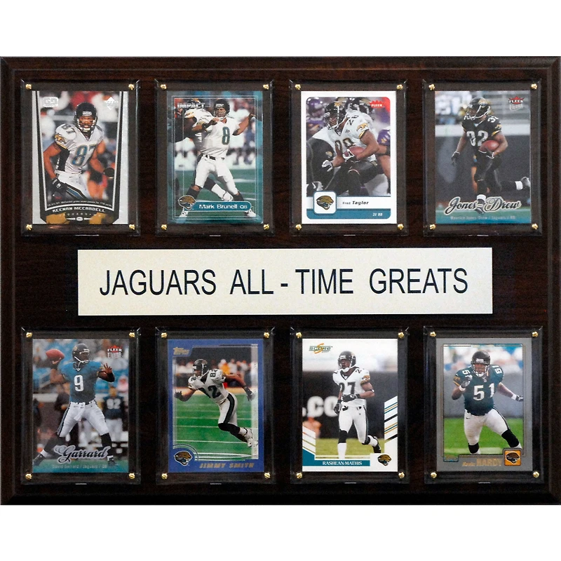 Jacksonville Jaguars 12'' x 15'' All-Time Greats Plaque
