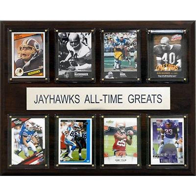 Kansas Jayhawks 12'' x 15'' Football All-Time Greats Plaque