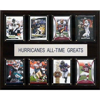 Miami Hurricanes 12'' x 15'' All-Time Greats Plaque