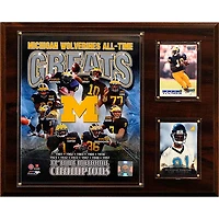 Michigan Wolverines 12'' x 15'' All-Time Greats Team Plaque
