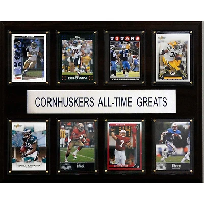 Nebraska Huskers 12'' x 15'' All-Time Greats Plaque
