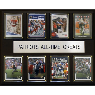 New England Patriots 12'' x 15'' All-Time Greats Plaque