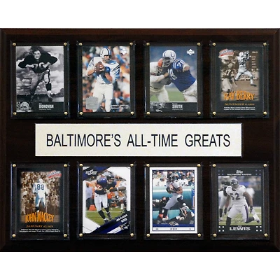 Baltimore Ravens 12'' x 15'' All-Time Greats Plaque