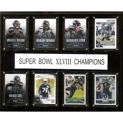 Seattle Seahawks Super Bowl XLVIII Champions 12'' x 15'' Plaque