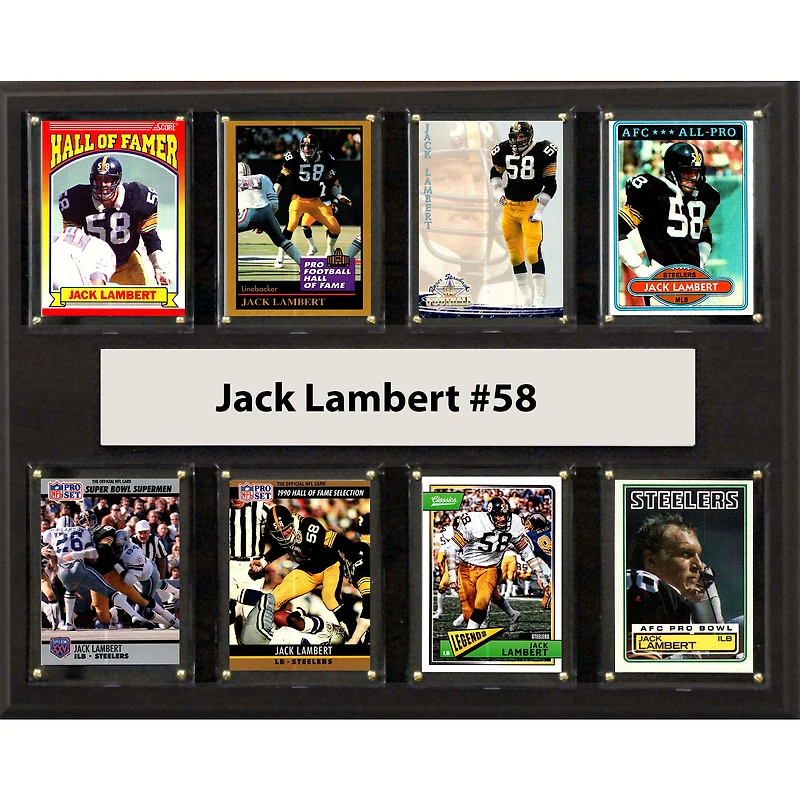 Jack Lambert Pittsburgh Steelers 12'' x 15'' Plaque