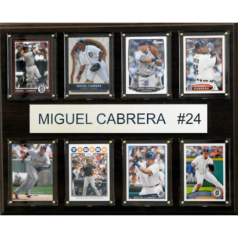 Miguel Cabrera Detroit Tigers 12'' x 15'' Plaque