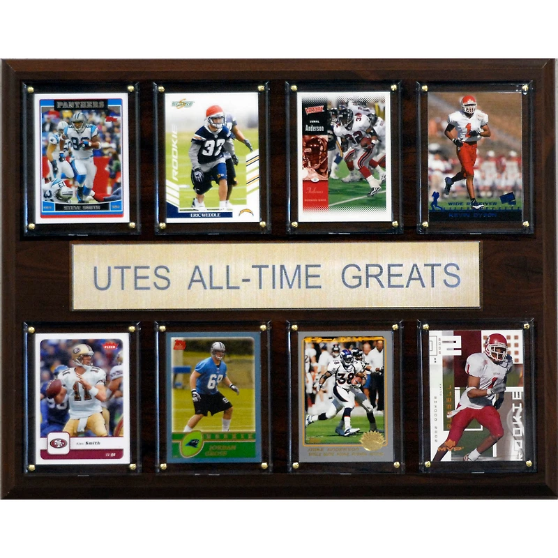 Utah Utes 12'' x 15'' All-Time Greats Plaque