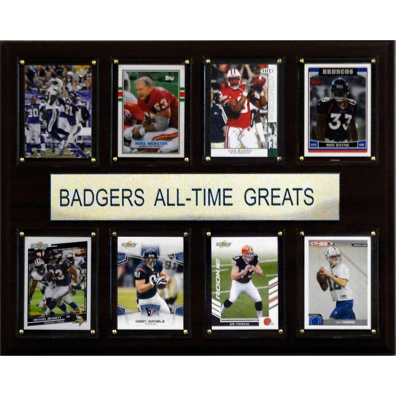 Wisconsin Badgers 12'' x 15'' All-Time Greats Plaque