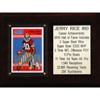 Jerry Rice San Francisco 49ers 6'' x 8'' Plaque